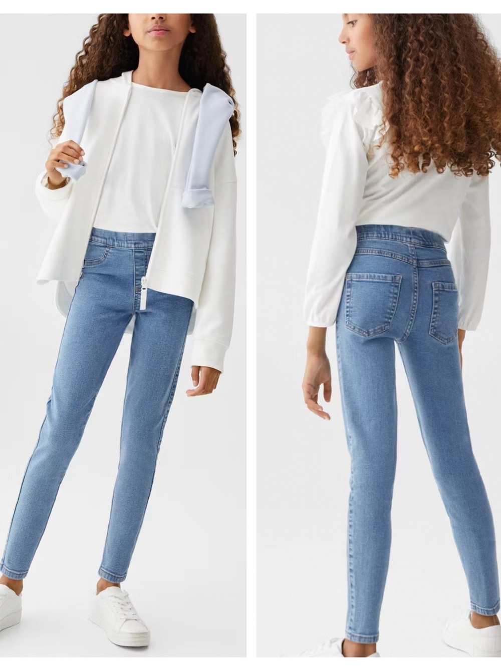 MANGO girl‘s high rise skinny jeggings